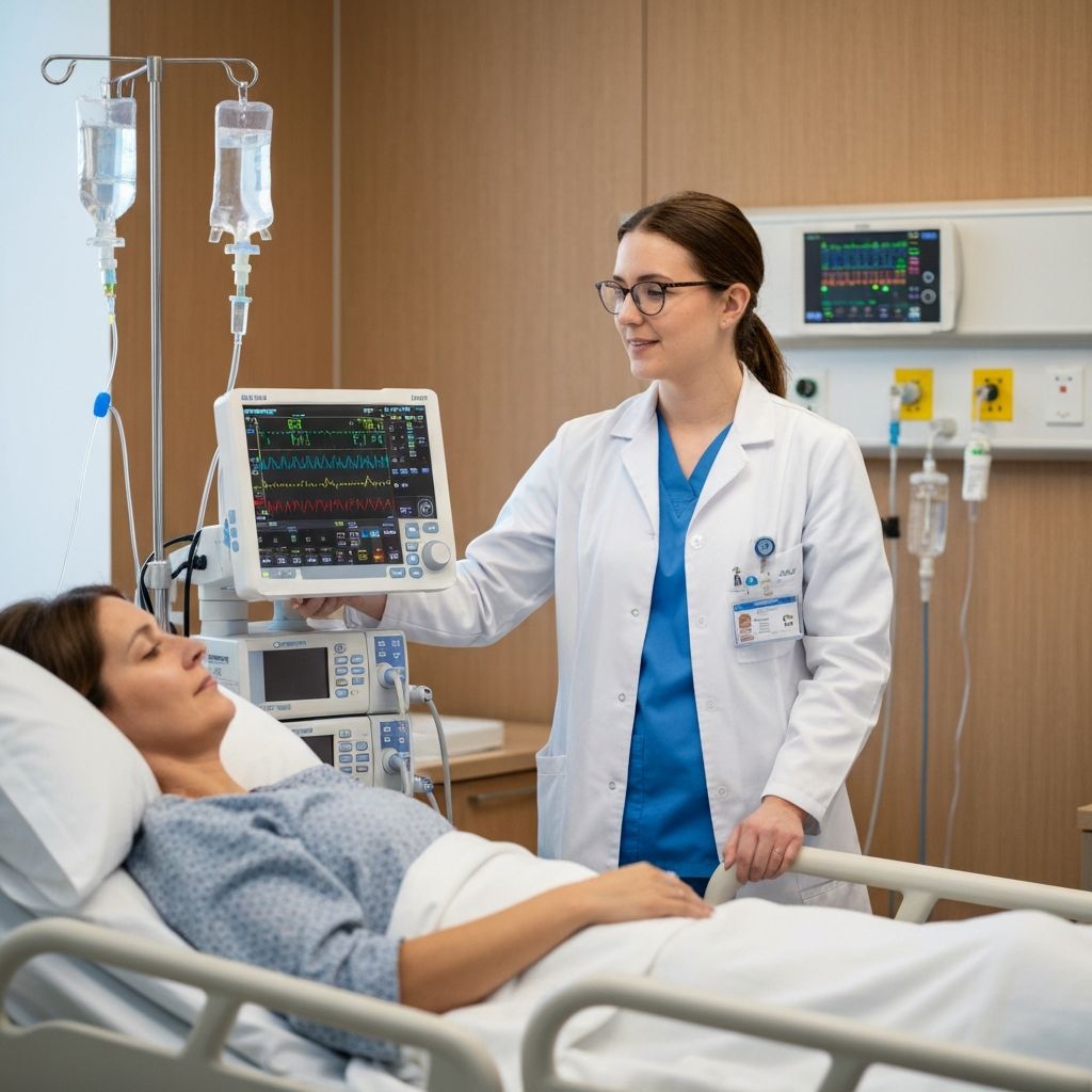 Professional nurse providing advanced healthcare services